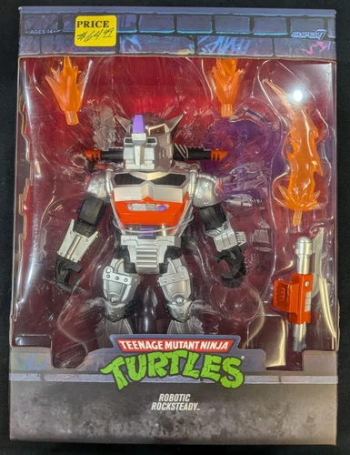 Super7 Ultimates Teenage Mutant Ninja Turtles Robotic Rocksteay Action Figure video thumbnail