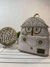Disney Parks Bag It's A Small World White and Gold Mini Backpack Baby Girl Gift