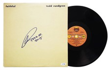 Todd Rundgren Signed Autographed Album LP Faithful ACOA