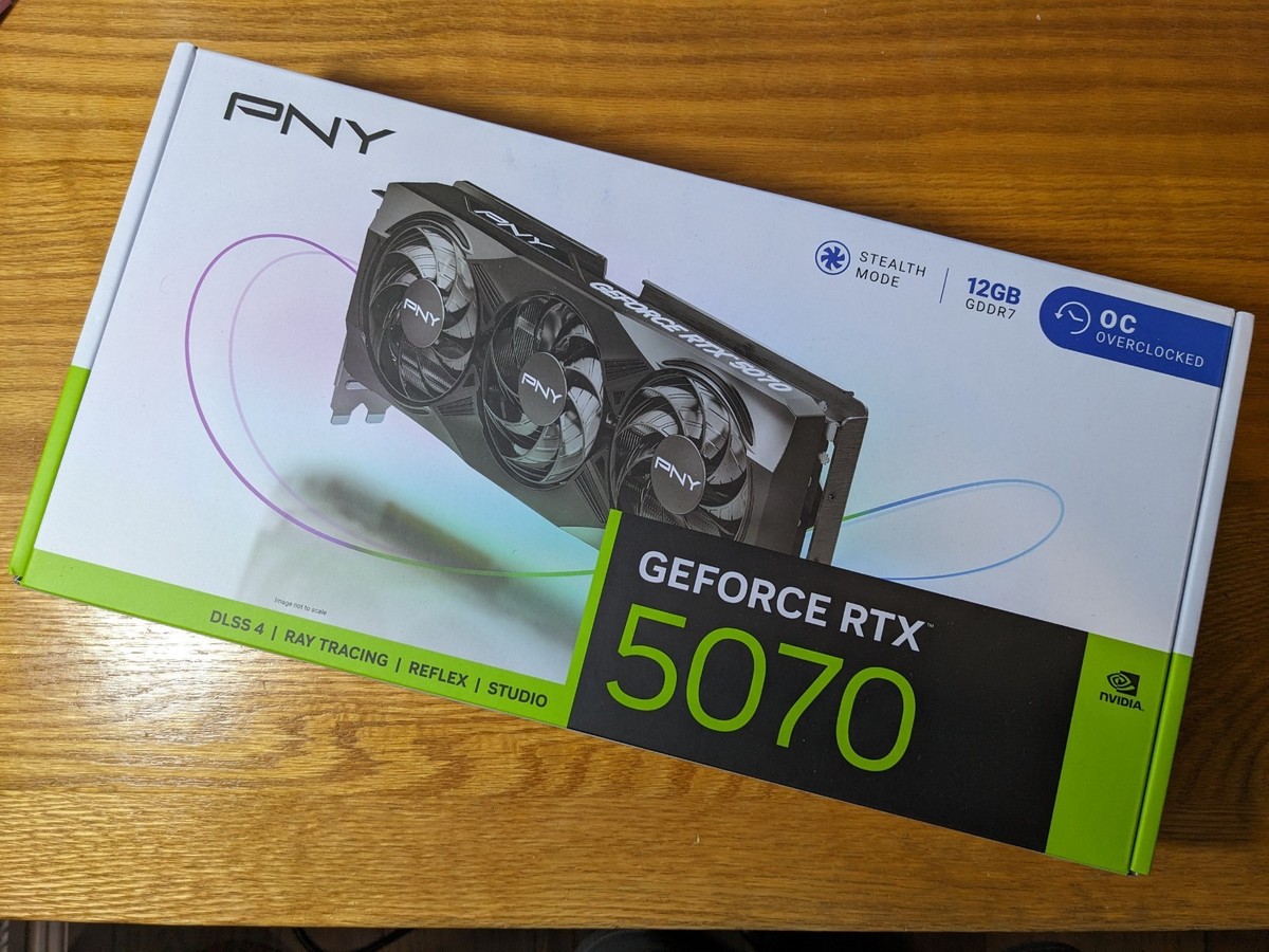 PNY GeForce RTX 5070 OC 12GB GDDR7 NVIDIA Graphics Card GPU PCIE