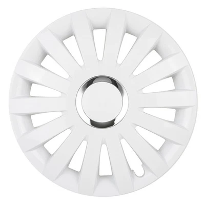 Set of 4 Wheel Trims 13" – White – Fits 13" Steel Wheels - Image 1 of 4