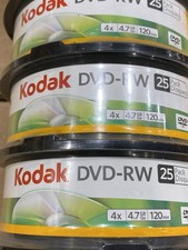 150 pieces blank DVD-RW Rewitable 4X 4.7 GB 120 Min DVD-RW KODAK New freeship