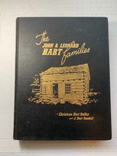 John and Leonard Hart Families Vintage Family Genealogy Ancestry Book 1960s Ohio