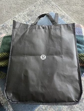 Lululemon Reusable Shopping Bag Black and White 