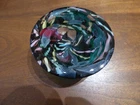 Murano Tutti Frutti Zanfirico Bizantino Vintage Small Green Glass Bowl