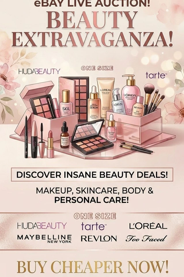 💄 Beauty ExtravaganzaLive Auction – Unbeatable Deals on Top Brands!