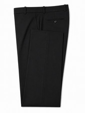 Boys Slim Fit Black Suit Pants Comfort Stretch Fabric 18 Inch Waist