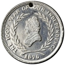 (1876) Philadelphia Pa-Ph 158wm International Exhibition Merchant Token Martha W