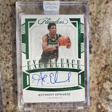 2022-23 Panini Flawless Excellence Anthony Edwards Auto #/5 Timberwolves