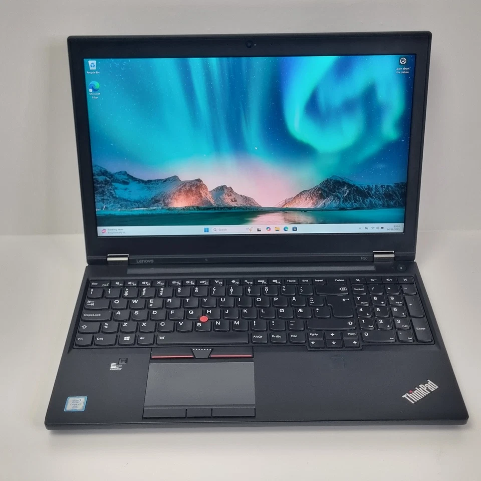 Lenovo ThinkPad P50 CAD Gaming Laptop, i7 32GB 512GB SSD Quadro M2000 UHD Win 11 - Image 2 of 4