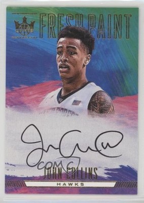 2017-18 Panini Court Kings Fresh Paint I John Collins #FP1-JOC Auto 7zf