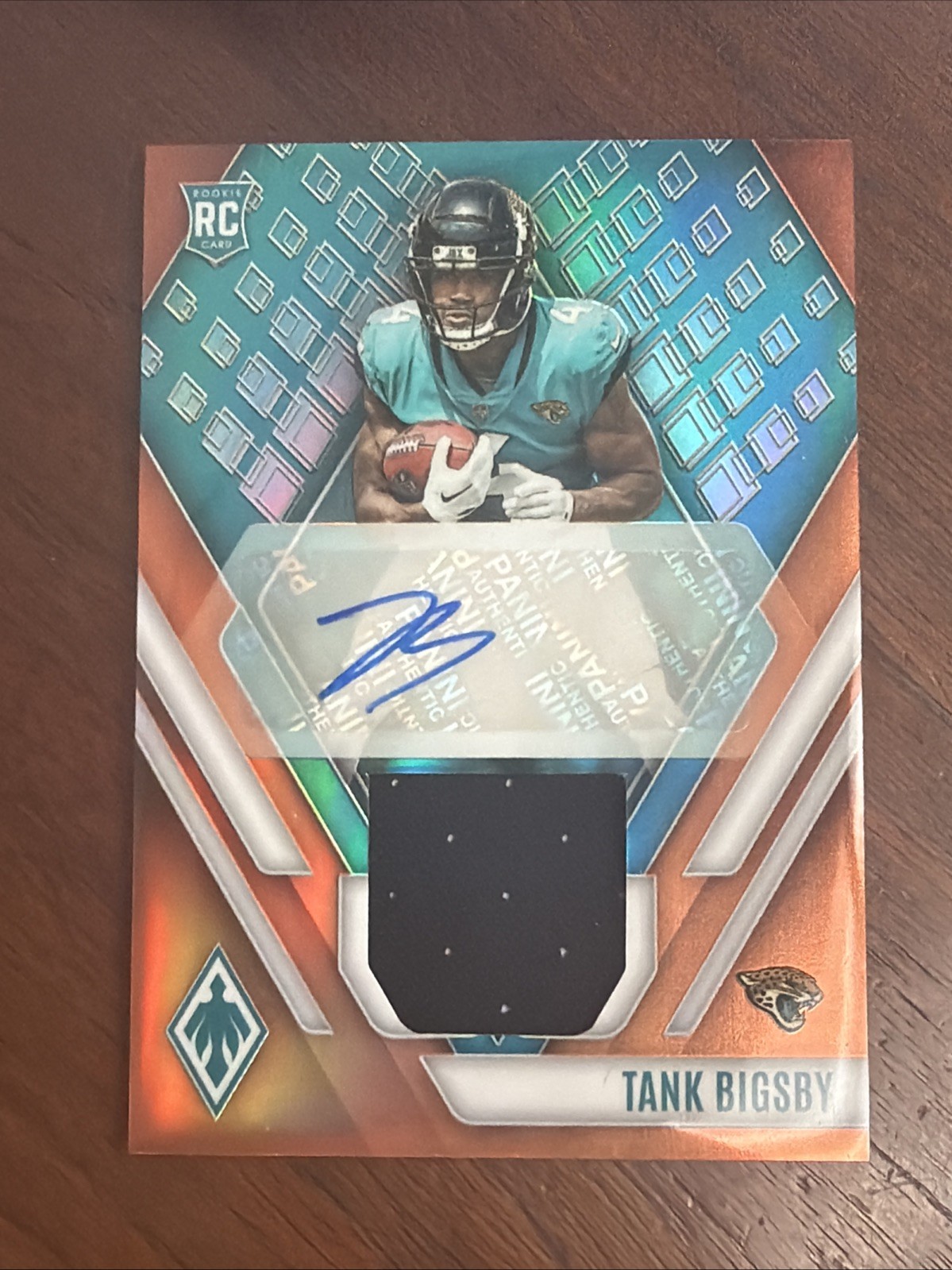 Tank Bigsby Panini Phoenix Rps Rookie Auto Jersey #RAJTB Orange