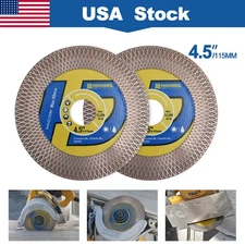 2pcs 115mm Diamond Cutting Grinding Disc Wheel Porcelain Marble TIle Saw Blade