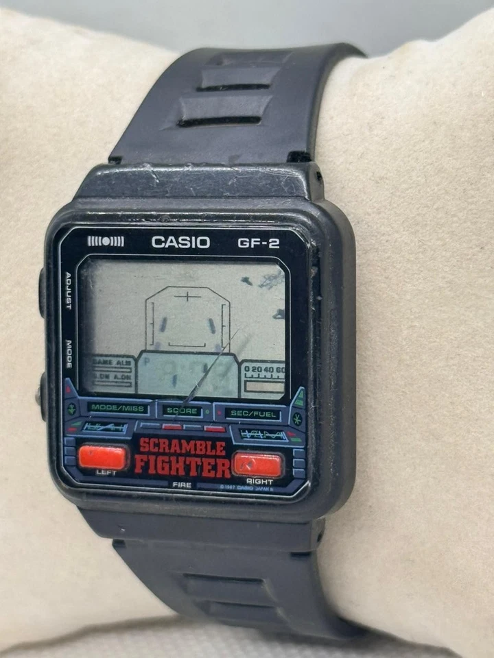 Módulo Reloj Casio GF-2 Screamble Fighter. 685 Vintage Raro Hecho en Japón (Leer) Foto 3 de 4
