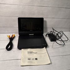 Sony DVP-FX810 Black Portable DVD Player 8" Widescreen LCD Swivel Screen W/ Batt