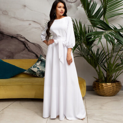 Plus Size Women 3/4 Sleeve Long Maxi Dresses A-Line Formal Evening Prom Dresses | eBay Plus Size Women 3/4 Sleeve Long Maxi Dresses A-Line Formal Evening Prom Dresses | eBay