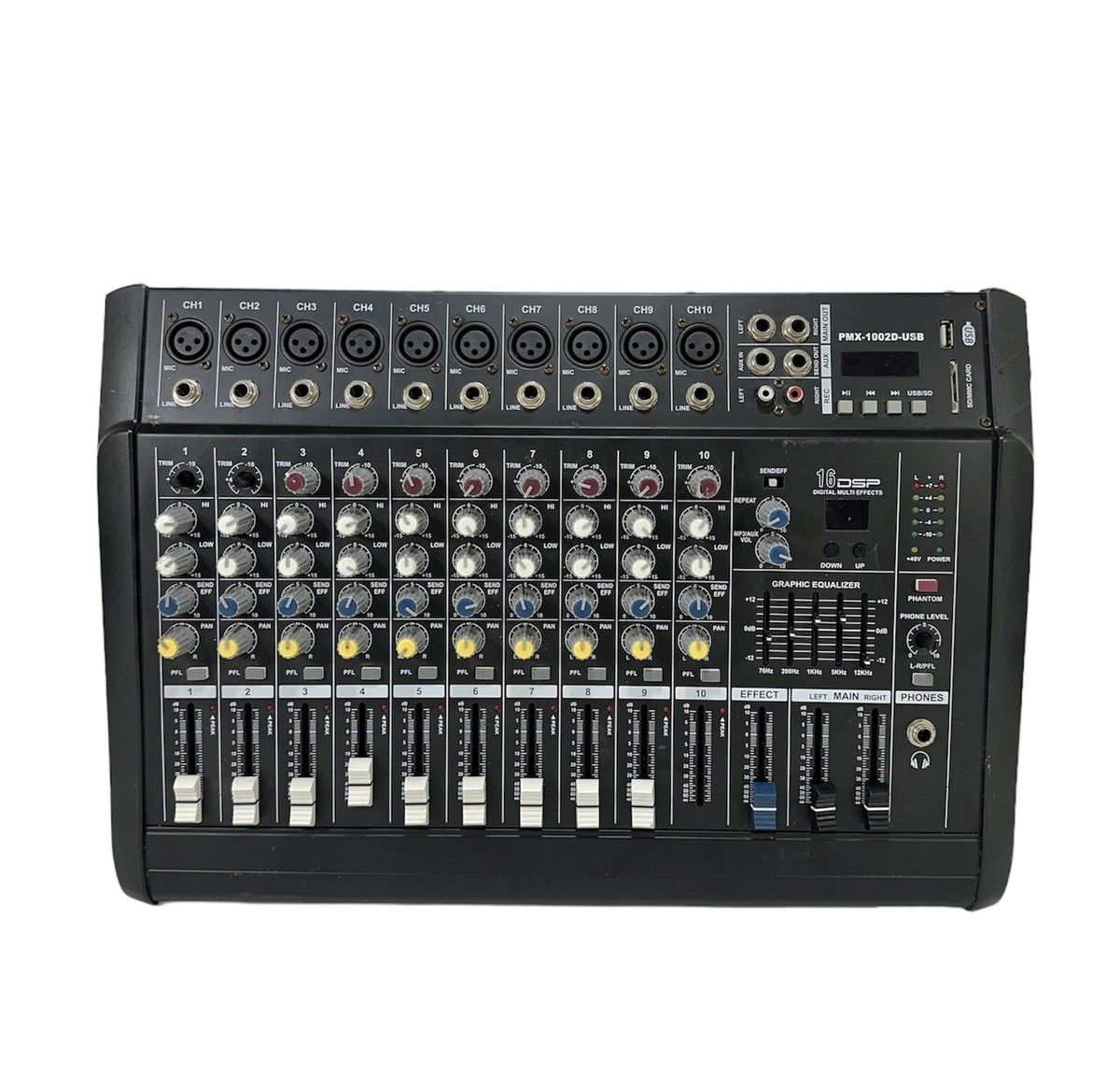 DSP PMX-1002D-USB 10-Channel Digital Multi-Effects Professional