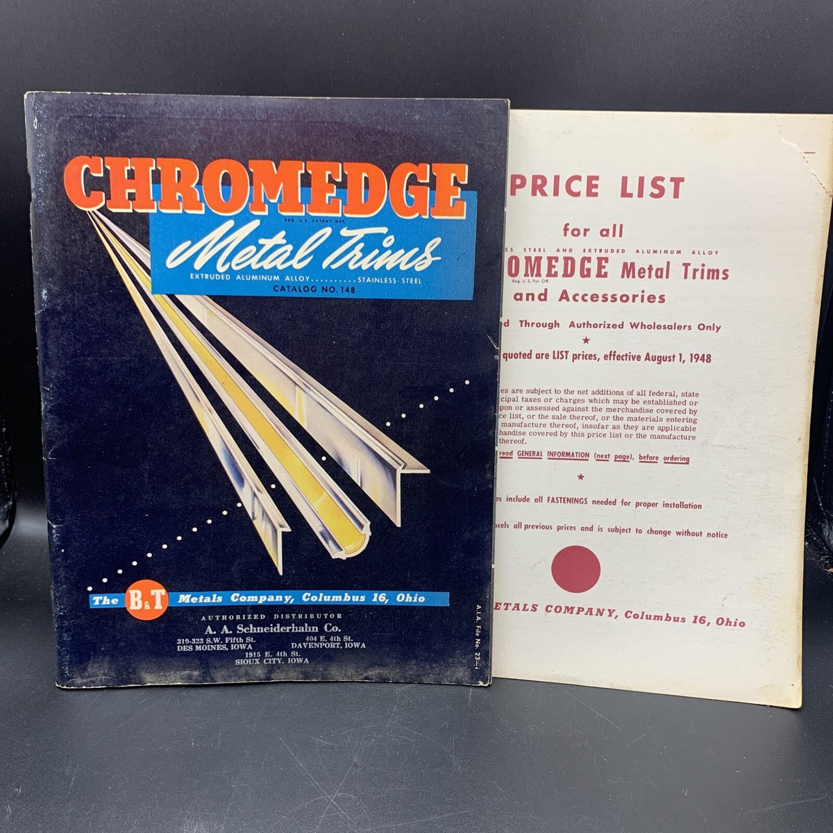 1948 B &amp; T Metal Chromedge Chrome Trim Dealer Catalog | eBay