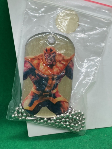 Upper Deck Marvel Dossier Thanos Dog Tag with chain #4