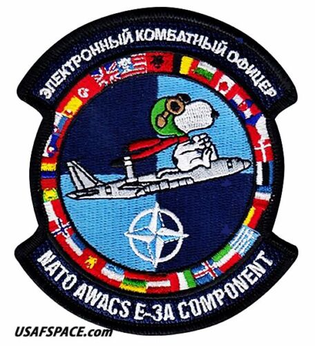 USAF - ORGANISATION DU TRAITÉ DE L'ATLANTIQUE NORD - COMPOSANT AWACS DE L'OTAN - PATCH ORIGINAL - Photo 1/3