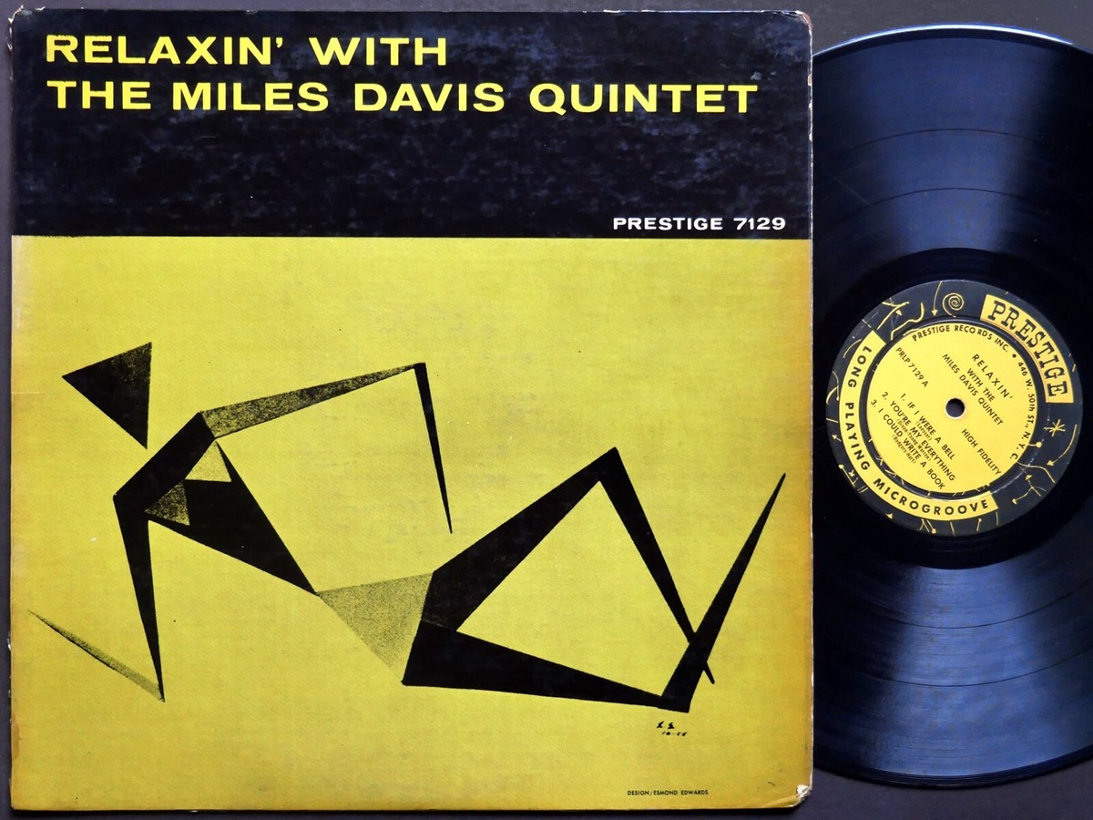 洋楽 Miles Davis Relaxin Prestige PRLP-7129 MILES DAVIS Quintet Relaxin' LP PRESTIGE 7129 US 1958 MONO W