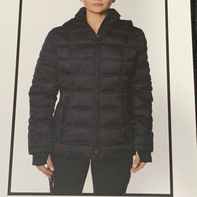 Nautica Black Stretch Jacket Quilted 