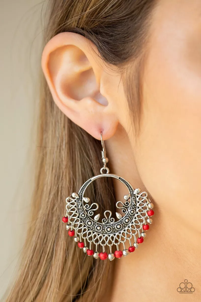 Red earrings paparazzi outlet