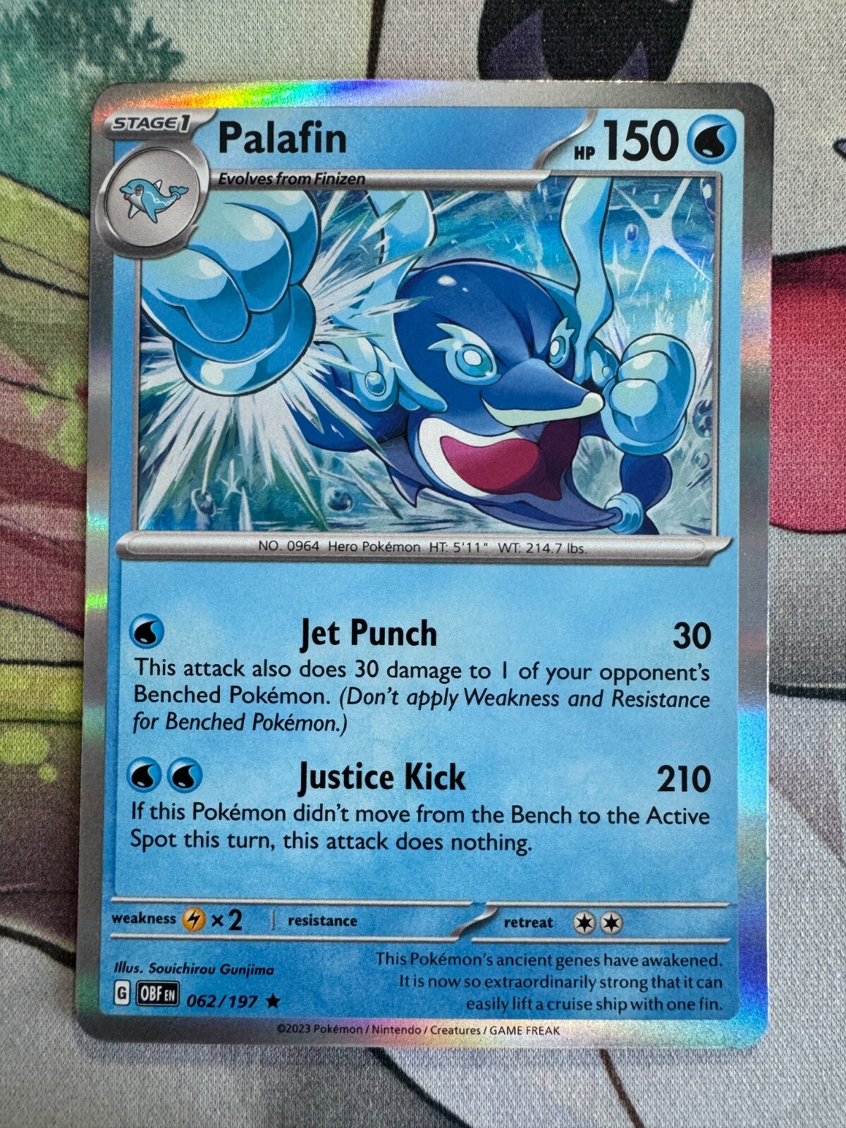 Palafin Holo English Pokemon TCG BKBV546