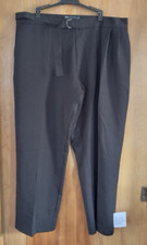 ASOS Men’s Belted Pleated Trouser Dress Pants 32X30 Black New With Tags