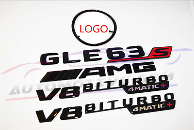 GLE63S COUPE AMG V8 BITURBO 4MATIC+ Rear Star Emblem Black for C167