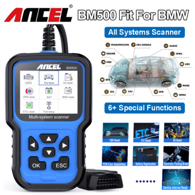 ANCEL BM500 KFZ OBD2 Diagnosegerät Auto Scanner All System ABS Fit Für BWM MINI