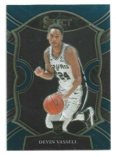 2020-21 Panini Select Devin Vassell Concourse Base RC Card # 71