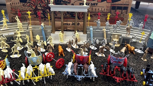 RARE 1959 MARX BEN HUR PLAYSET SERIES 2000 #4702 W/ Box, Instructions EX - Picture 9 of 22