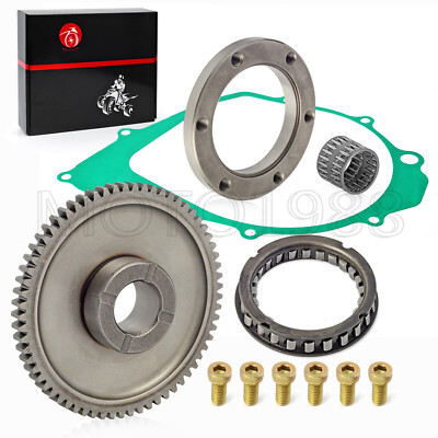 Starter Clutch One Way Gear Bearing Gasket Gear for Yamaha Warrior YFM350X 87-04