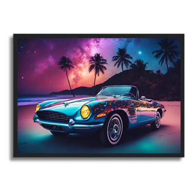 Auto Poster gerahmtes Wandbild Fahrzeug Man Cave Bild A4 - A1 Wohndeko Design