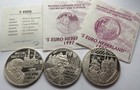 3x 5 EURO NETHERLANDS 1996+1997 , Cu-Ni ,  33 mm , 46.6 g , + CERTIFICATES