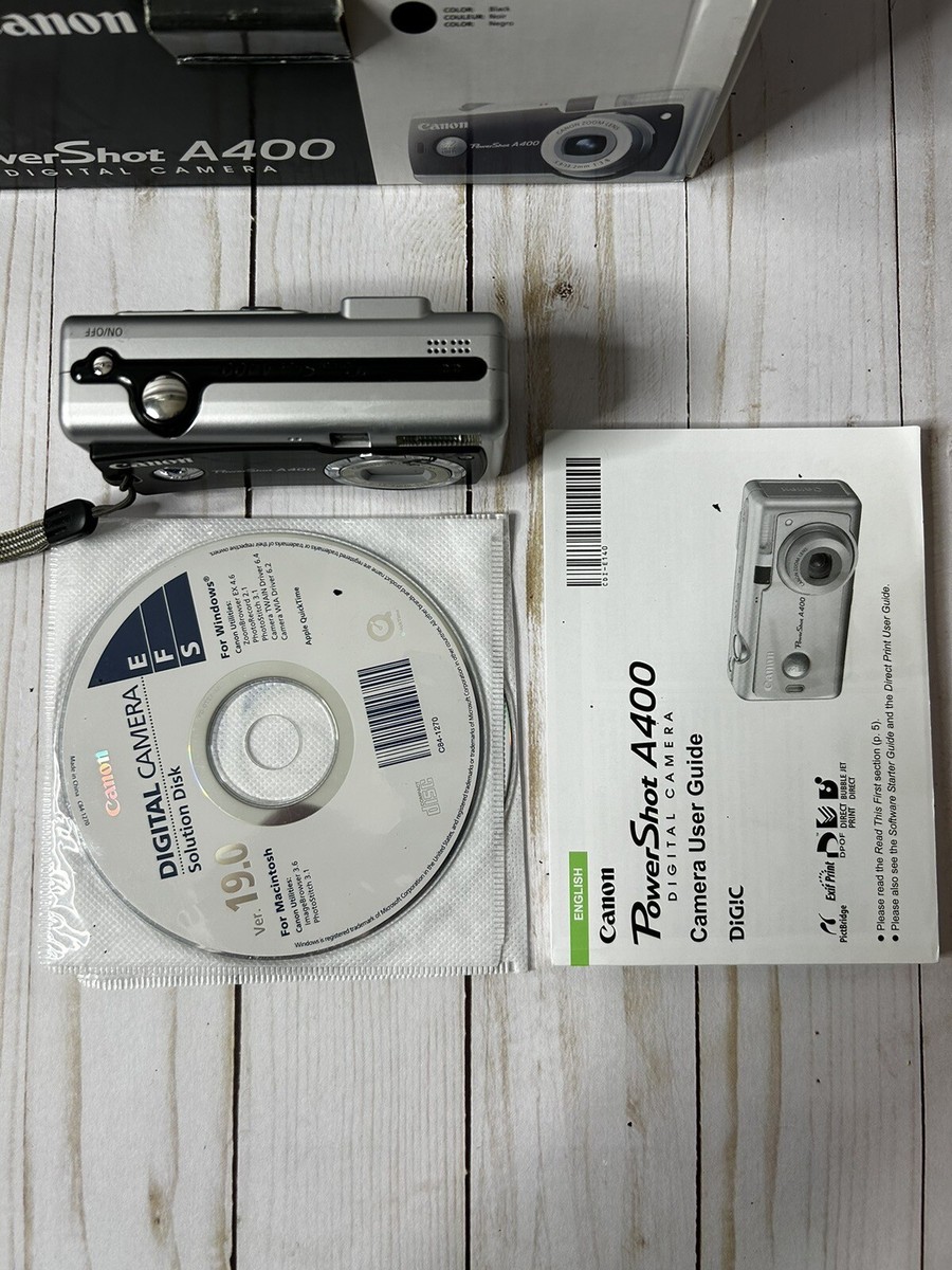 デジカメ キャノン Canon PowerShot A400 箱、付属品ほぼあり デジカメ キャノン Canon PowerShot A400 箱、付属品ほぼあり