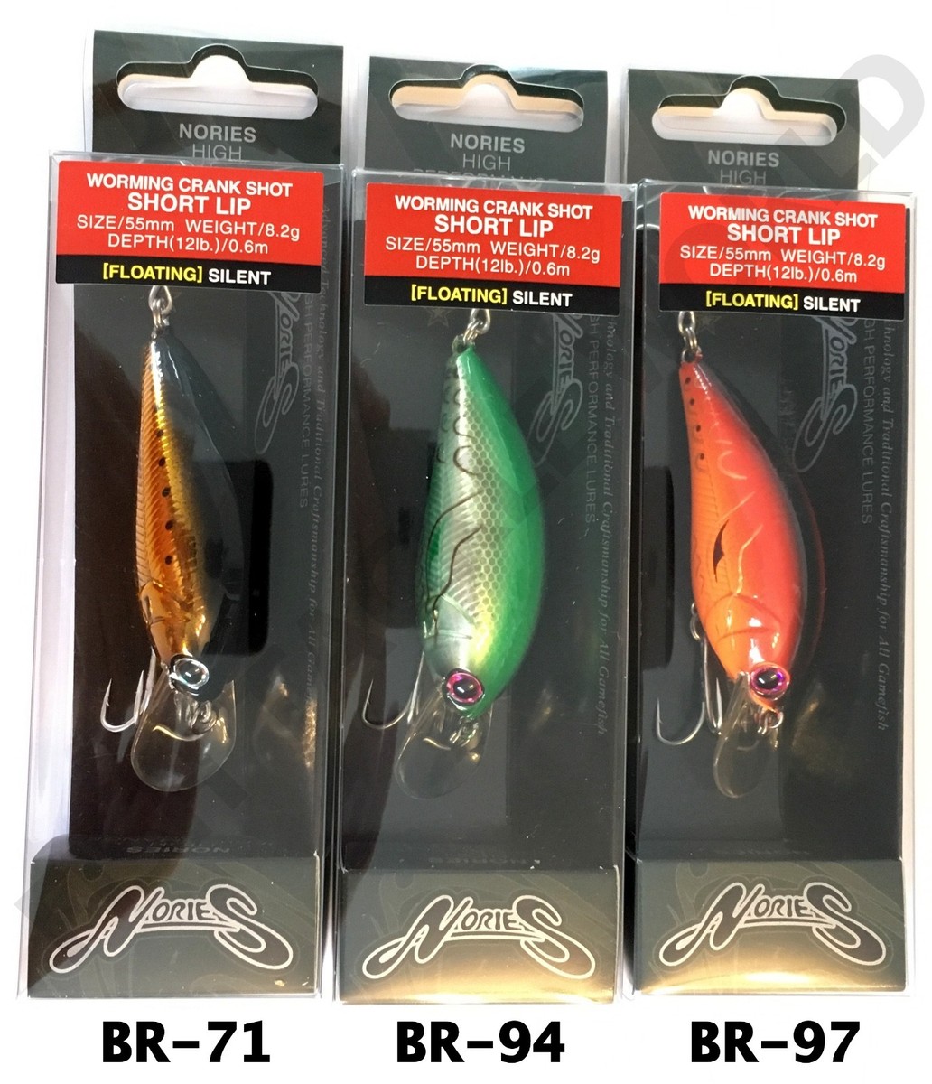 NORIES WORMING CRANK SHOT SHORT LIP MODELS CrankBait - Large