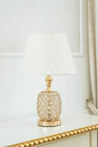 Artículos de iluminación de interior de color oro de dormitorio