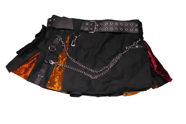 Versatta Gothic Mini KILT Chains W/Crushed Velvet
