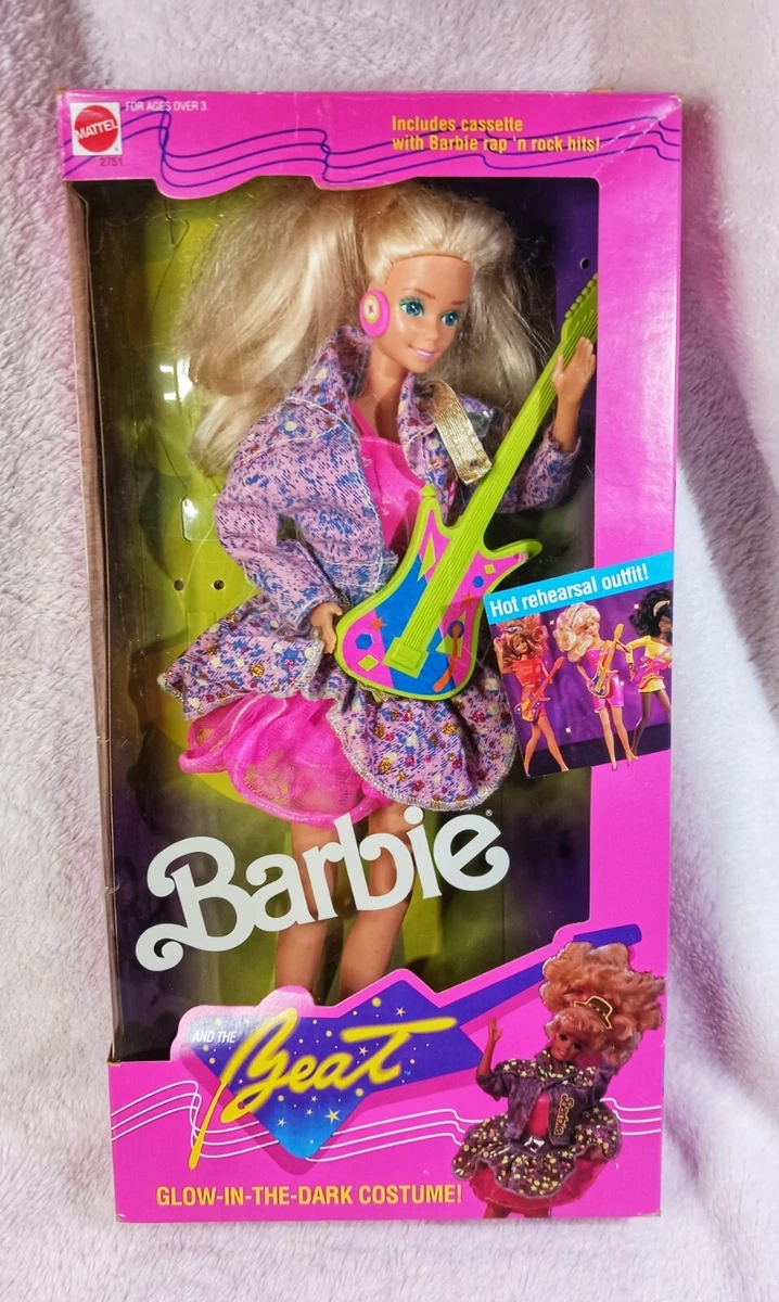 BARBIE VINTAGE 1989 2751 BARBIE THE BEAT Glow in dark