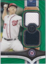 2018 Topps Tribute STEPHEN STRASBURG Dual Relics Green /99