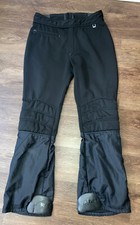 Vintage 80s Roffe Jett Black Ski Pants Stirrups Knee Padding Scholler Men's Sm.