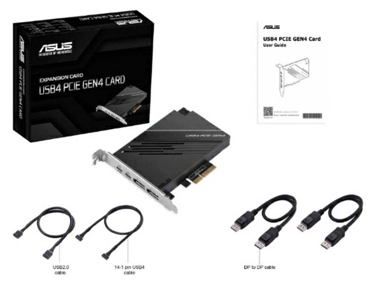 ASUS USB4 PCIE GEN4 CARD USB-C DisplayPort 1.4 PCIe 4.0 | eBay