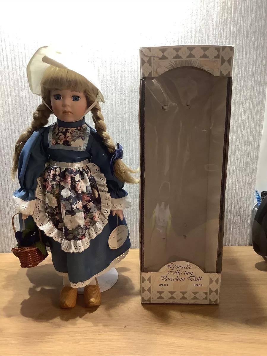 Porcelain Doll Vintage Collectable Rare Retro Antique Leonardo Helga Boxed