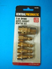5 Piece Brass Air Quick Connect Coupler Set