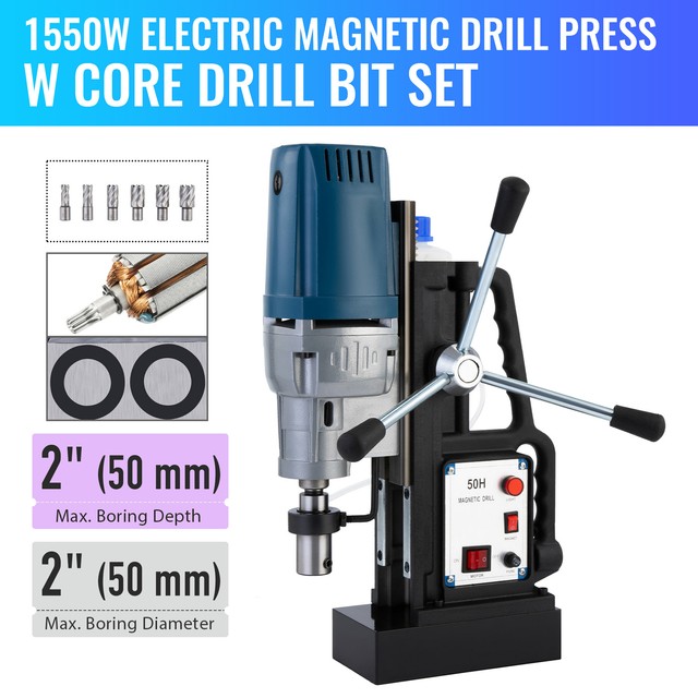 1550W Heavy Duty Compact Drill Press 2" Boring Diameter