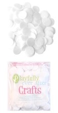 100PC White Craft Felt Circles 1 Inch for DIY Arts Crafts  Sewing Projects