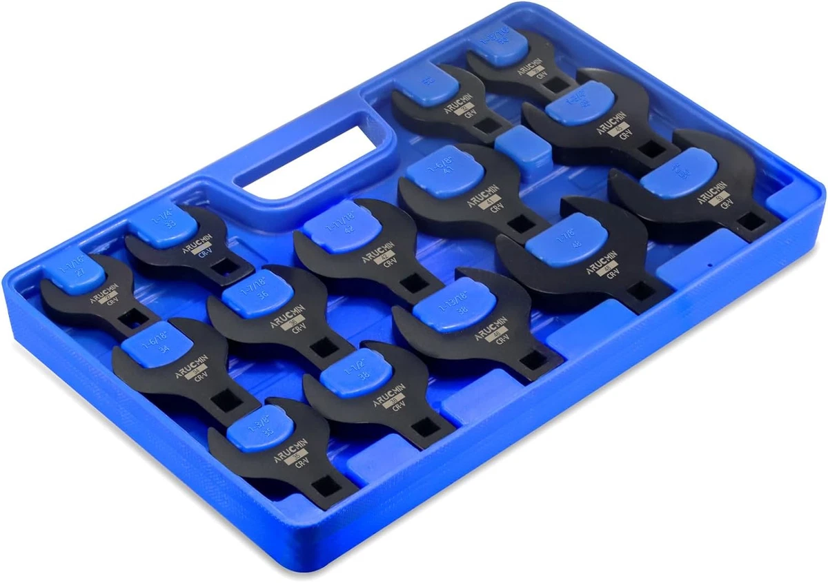 14 Piece Jumbo Crowfoot Wrench Set 1 2