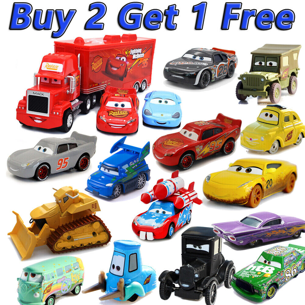Disney Pixar Cars 3 Jackson Storm & Hauler Diecast Model Toy Car Loose Gift  Kids